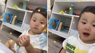 Quý tử nhà Hòa Minzy mới gần 2 tuổi đã tự livestream giao lưu với khán giả