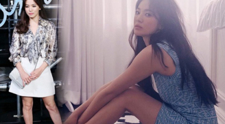 Từng nhiều lần bị chê chân thô, Song Hye Kyo của hiện tại đã tự tin khoe đôi chân dài nuột nà