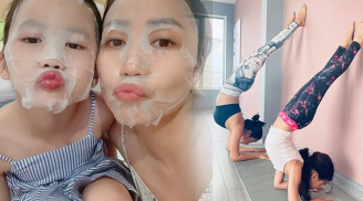 Con gái của Ốc Thanh Vân mới 8 tuổi đã tập yoga cực thành thục