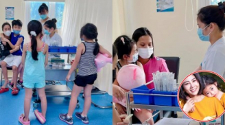 Con gái Mai Phương được Ốc Thanh Vân đưa đi tiêm vắc xin phòng bệnh