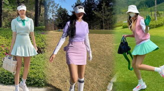 'Nữ hoàng sân golf' gọi tên Hyomin, lần nào lên đồ cũng sành điệu và chuẩn mốt