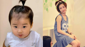 Hòa Minzy tự giúp con trai cover lại hình ảnh 'tóc cây dừa' của mình cách đây vài năm