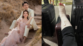 Hoa hậu Thu Hoài khiến bạn bè lo lắng khi chia sẻ tiết lộ bị nứt xương chân ở Mỹ