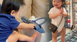 Mới vài tháng tuổi mà con gái Cường Đô La đã sở hữu bộ sưu tập đồ hiệu đắt đỏ