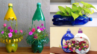 20 ý tưởng trồng hoa, trồng rau từ chai nhựa bỏ đi vừa đẹp, vừa độc đáo thay đổi diện mạo cả căn nhà