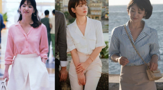 Song Hye Kyo ngoài đời ăn diện xấu đẹp thất thường nhưng lên phim diện áo sơ mi luôn xuất sắc