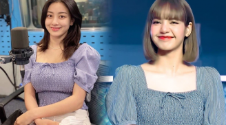 Cùng diện một mẫu áo blouse: Jihyo (Twice) vòng 1 'khủng', Lisa dịu dàng như em gái nhà bên