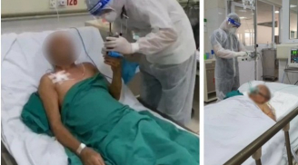 Cụ bà mắc Covid-19 xin nhường máy thở cho chồng: Cụ ông nước mắt lăn dài trên má 'Em ơi cố lên'