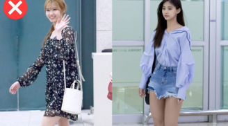 TWICE có hai mỹ nhân sở hữu gu thời trang sân bay nhàm chán, đơn điệu