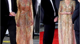 Công nương Kate gây bão truyền thông với bộ váy tỏa sáng chẳng thua kém minh tinh nào