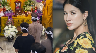 Trang Trần tiết lộ lý do người thân Phi Nhung không khóc nhiều trong lễ cầu siêu cho nữ ca sĩ tại nhà