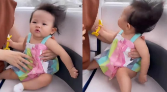 Ái nữ nhà Cường Đô La khiến fan thích thú vì khoảnh khắc ngơ ngác đến khó đỡ khi đi ca nô gia đình