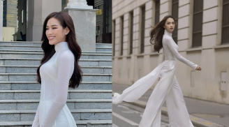 So kè nhan sắc các nàng Hậu showbiz Việt trong tà áo dài trắng tinh khôi