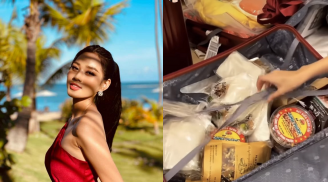 Đỗ Hà mang cả vali đồ ăn vặt của Việt Nam sang tham dự đấu trường nhan sắc Miss World