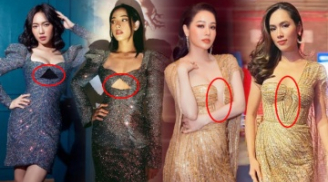 Mỹ nhân Việt sửa váy vì sợ mặc hở nào ngờ phong độ giảm sút đi vài phần