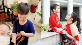 Nhật Kim Anh xúc động khi được gặp con trai sau gần 1 năm xa cách
