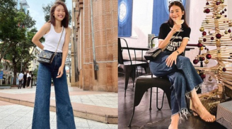 Khả Ngân chân thon dáng đẹp nhưng lại chỉ kết thân với một kiểu jeans này