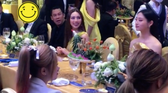 Xôn xao khoảnh khắc Hoa hậu Thuỳ Tiên ngồi cạnh chồng cũ Lệ Quyên tại 1 sự kiện