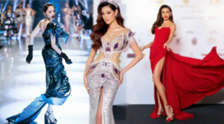 Những pha xử lý tà váy dài đầy thần thái trên sàn diễn và thảm đỏ của dàn chân dài Việt