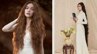 Những suối tóc siêu dài.của mỹ nhân Việt: Trương Thị May đứng đầu danh sách với mái tóc 1m2