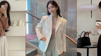 Chỉ với một mẫu quần, gái Hàn có muôn vàn cách mix đồ đơn giản mà đẹp miễn chê