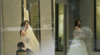 Rò rỉ ảnh Minh Hằng đi thử váy cưới, từ xa đủ thấy cô dâu xinh đẹp nhường nào