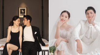 Hậu trường ảnh cưới của Á hậu Phương Nga và Bình An, khoảnh khắc 'tình bể bình' khiến fans thích thú