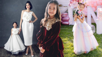 Con gái Hà Kiều Anh mê mẩn váy áo công chúa, thần thái chuẩn fashion nhí