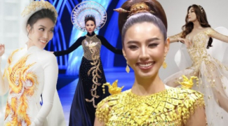 Sao Việt diện thiết kế dát vàng siêu đắt đỏ: Quốc phục của Thùy Tiên hơn 20 tỷ