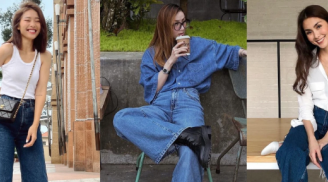 Học sao Việt cách lên đồ quần jeans ống rộng đơn giản mà vẫn sành điệu xuất sắc