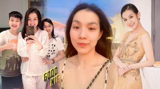 Hoa hậu Hoàn vũ đầu tiên của Việt Nam khiến fan xuýt xoa với mặt mộc đẹp không tì vết ở U40