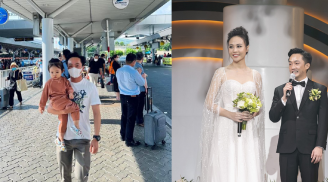 Cường Đô La công khai bế bổng 'bồ nhí' giữa sân bay, Đàm Thu Trang lập tức 'dằn mặt'