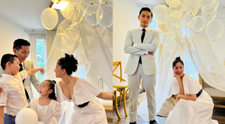 Phan Hiển - Khánh Thi tung ảnh gia đình, fan hâm mộ nghi chụp hình cưới