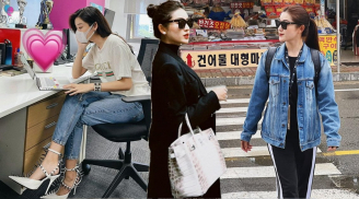 Á hậu có gương mặt đẹp top 100 thế giới 'xả vai' mỹ nhân điệu đà, đi làm diện style cực chất