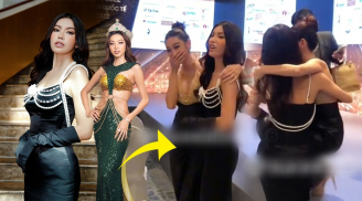 Minh Tú khiến fans thích thú với hành động bồng bế Hoa hậu Thùy Tiên tại sự kiện