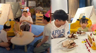 Cường Đô La tổ chức sinh nhật cho Subeo, ánh mắt Đàm Thu Trang dành cho cậu bé khiến ai cũng xúc động