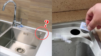 Bồn rửa bát có 1 lỗ nhỏ ở góc, tưởng vô dụng hóa ra có chức năng thú vị, rất nhiều người chưa biết