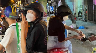 Hoa hậu Thùy Tiên đi xe máy để trao quà cho những người già vô gia cư, dân mạng góp ý điều này