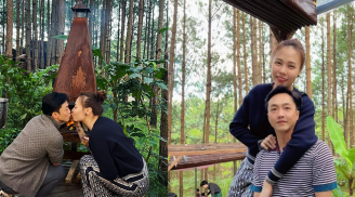 Cường Đô La và Đàm Thu Trang thi nhau khoe ảnh 'khóa môi' đầy ngọt ngào