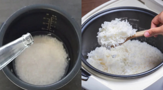 Nấu cơm chỉ cho nước lã là thiếu sót: Thêm 2 nguyên liệu này để hạt cơm căng mẩy, trắng thơm