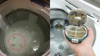 Máy giặt dùng lâu tích đầy xơ vải, làm theo 3 bước này để hết sạch cặn bẩn
