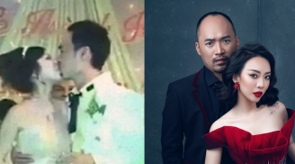 Tiến Luật khoe lại clip đám cưới với Thu Trang 11 năm trước, cô dâu chú rể hôn nhau 23 giây