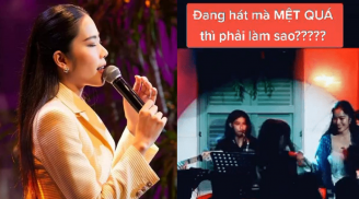 Nam Em gặp vấn đề về sức khỏe khi đang hát, khán giả lập tức có hành động ấm lòng