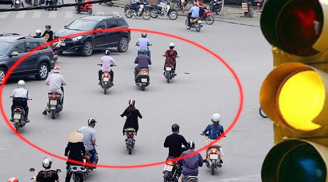 2 trường hợp đèn đỏ nhưng xe máy vẫn được rẽ trái mà không bị CSGT thổi phạt