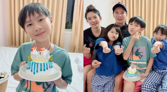 Vợ chồng Lý Hải xúc động với phản ứng của con trai khi phải đón sinh nhật ở khách sạn vì ba bận rộn