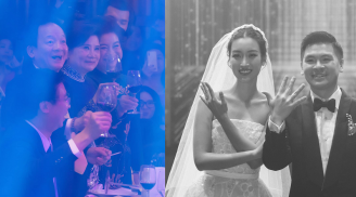 Đỗ Mỹ Linh xả ảnh đám cưới, hot nhất khoảnh khắc chung khung hình của hai bên thông gia