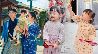 Ái nữ nhà Đông Nhi diện áo dài cho đến kimono đều khiến dân tình 'lụi tim'