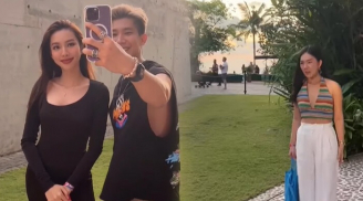 Hoa hậu Thùy Tiên chụp hình cùng fan hâm mộ nào ngờ bị bạn gái của chàng trai 'ghen ra mặt'