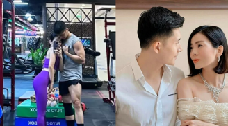 Lệ Quyên khoe ảnh được tình trẻ ôm chặt đầy ngọt ngào trong phòng tập gym