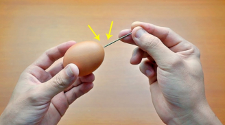 Chọc kim vào vỏ trứng trước khi luộc mang đến lợi ích bất ngờ, biết điều này ai cũng muốn làm theo